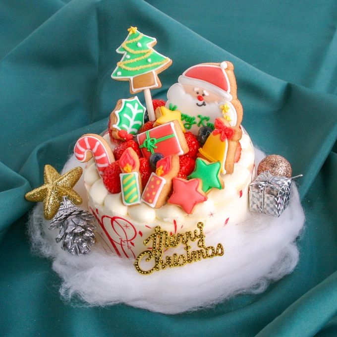 名入れ可【クリスマスデコセット】アイシングクッキー クッキー ケーキデコレーション ケーキトッピング クリスマス Xmas クリスマスケーキ かわいい お菓子  2