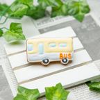 乗り物クッキー【バス】アイシングクッキー クッキー プチギフト デコレーション かわいい お菓子 個包装 はたらくくるま 働く車 乗り物 1