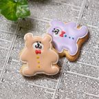 【ちびくま単品】アイシングクッキー 誕生日 バースデー ケーキ かわいい お菓子 推し活 推しケーキ プチギフト クッキー ギフト アイシングクッキーleap 2