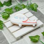 乗り物クッキー【飛行機】アイシングクッキー クッキー プチギフト デコレーション かわいい お菓子 個包装 乗り物 ひこうき 1