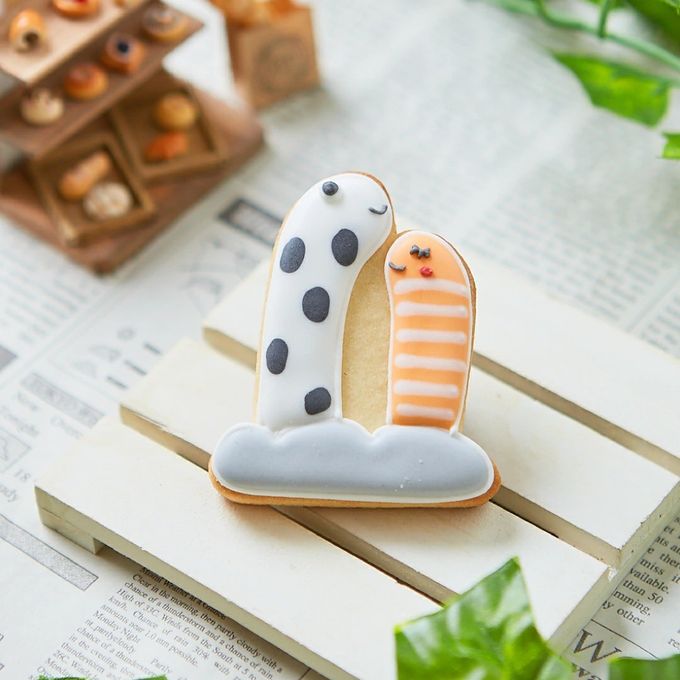 海の生き物【チンアナゴ】アイシングクッキー クッキー プチギフト デコレーション かわいい お菓子 個包装 魚 さかな 動物 1