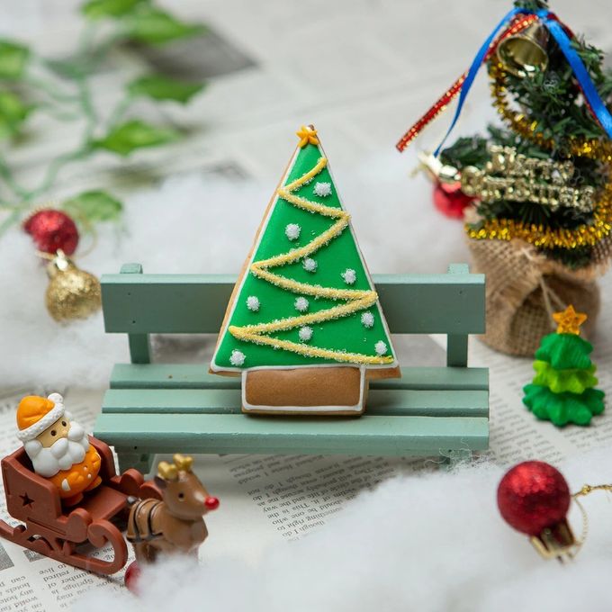 【クリスマスツリーB】アイシングクッキー クリスマス クッキー プチギフト かわいい お菓子 個包装 1