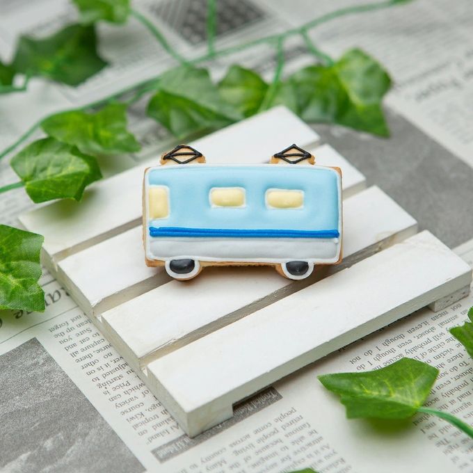 乗り物クッキー【電車】アイシングクッキー クッキー プチギフト デコレーション かわいい お菓子 個包装 乗り物 でんしゃ 1