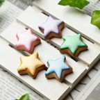 【ケーキデコ用星(5個入り)】 アイシングクッキー 星 お菓子 星型 クッキー ケーキ 飾り 誕生日 食用 バースデー かわいい 推し活 推しケーキ プチギフト ギフト 材料 デコレーション デコレーション用 アイシング 誕生日ケーキ バースデーケーキ 1