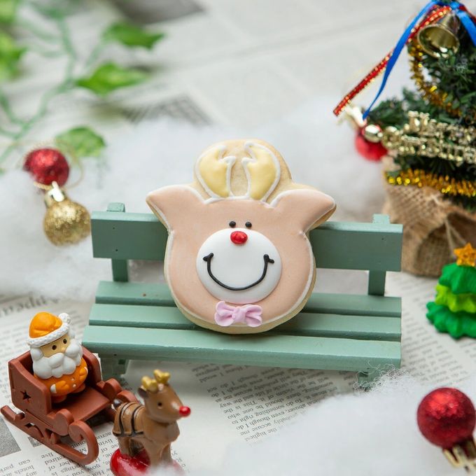 【トナカイ】アイシングクッキー クリスマス クッキー プチギフト かわいい お菓子 個包装 1