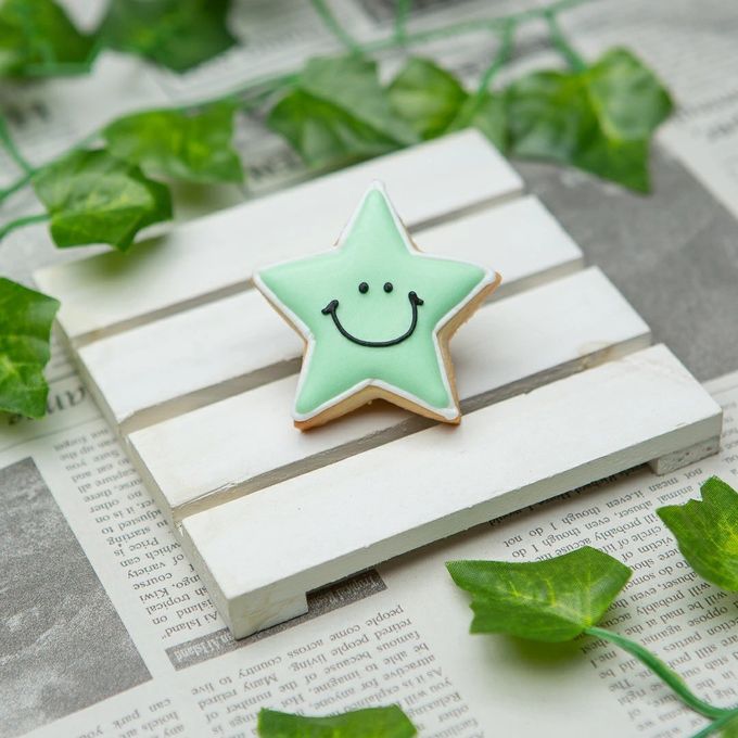 【スマイル星】アイシングクッキー クッキー プチギフト かわいい お菓子 個包装 アイシングクッキーleap 1