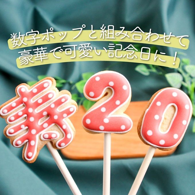 【寿ポップ】棒付き プロップス アイシングクッキー クッキー プチギフト かわいい お菓子 個包装 2