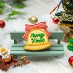 名入れ可【クリスマスベル】〈10文字〉アイシングクッキー クリスマス クッキー プチギフト かわいい お菓子 個包装 クリスマス2026 1