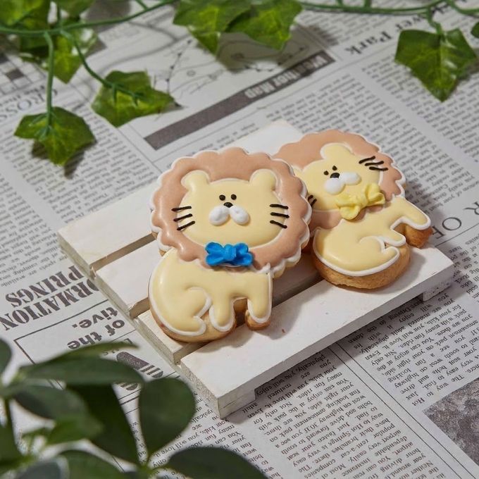 【ライオン】アイシングクッキー クッキー プチギフト デコレーション かわいい お菓子 個包装 動物 どうぶつ 生き物 1