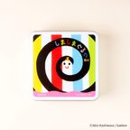 《絵本セット》『しましまぐるぐる』クッキー缶 穴あきシート付 4