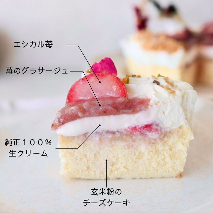 エシカル苺のホワイトクリスマスチーズケーキ 2