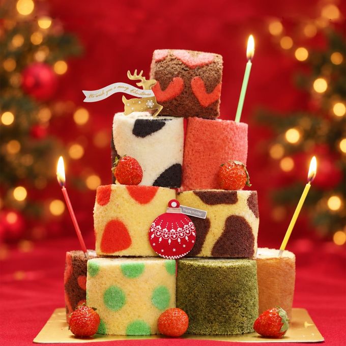 お菓子 ロールケーキタワー ミニロールケーキ 9個セット クリスマス2026 1
