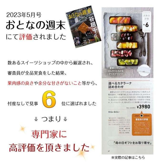 ごろごろ果肉感 人気フレーバー フルーツプティラーナ 6本入 2