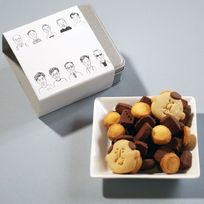おじさんクッキー缶 塩チョコクッキーとコーンクッキー詰め合わせ 父の日 2025