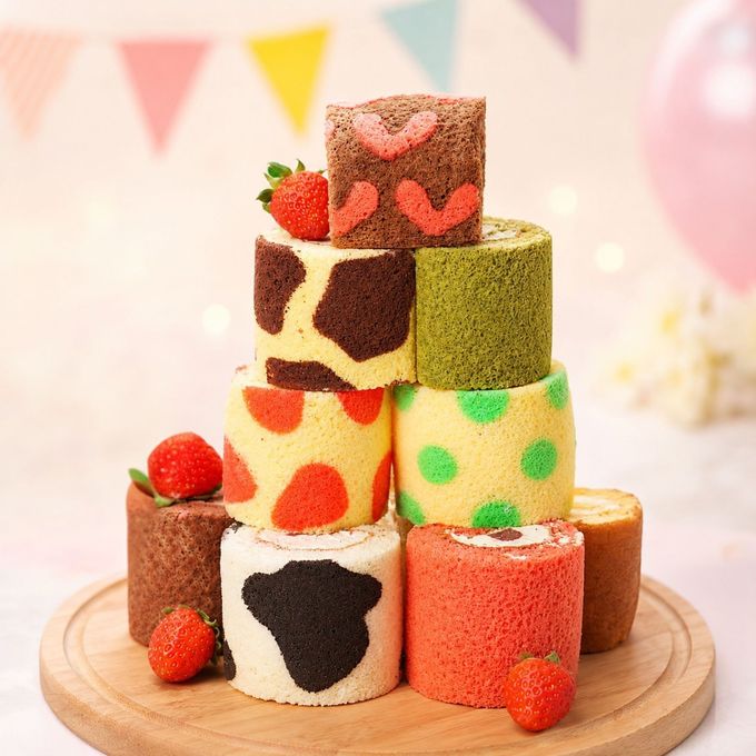 ロールケーキタワー ミニロールケーキ 9個セット  1