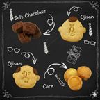 おじさんクッキー缶 塩チョコクッキーとコーンクッキー詰め合わせ ホワイトデー2026 3