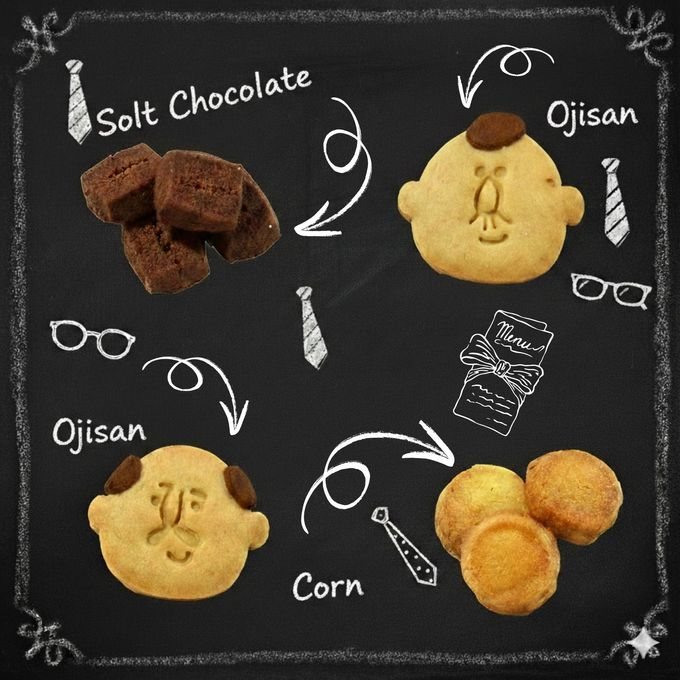 おじさんクッキー缶 塩チョコクッキーとコーンクッキー詰め合わせ ホワイトデー2026 3