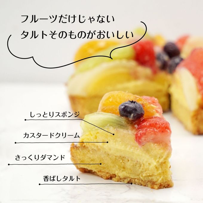 果物がふんだんに乗った フルーツタルト 5号 クリスマス2025 4