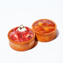 グルテンフリーフルーツタルト◆【ミニタルト2個セット】長野県産いちご・タルトタタン＜冷凍＞3号 9cm