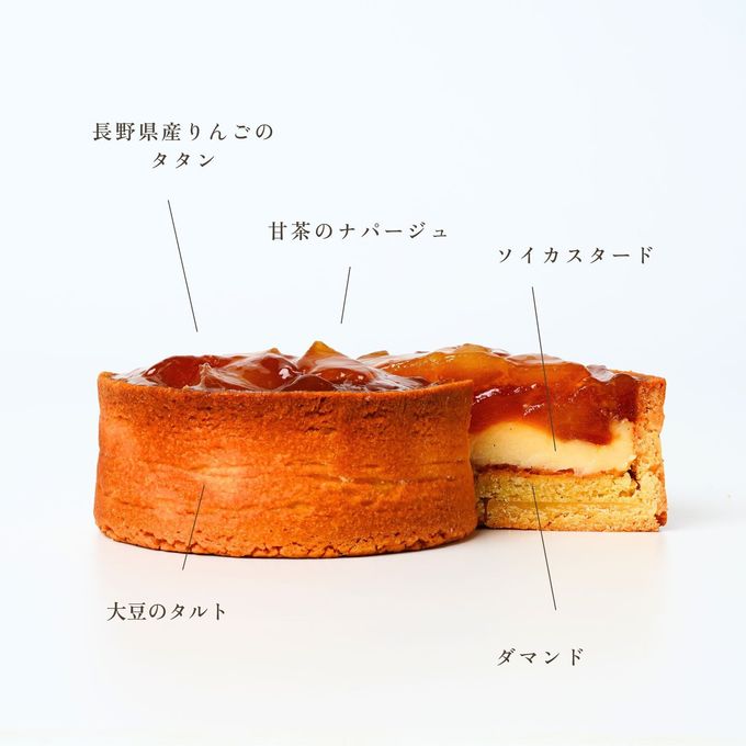 グルテンフリーフルーツタルト◆【ミニタルト2個セット】長野県産いちご・タルトタタン＜冷凍＞3号 9cm 4