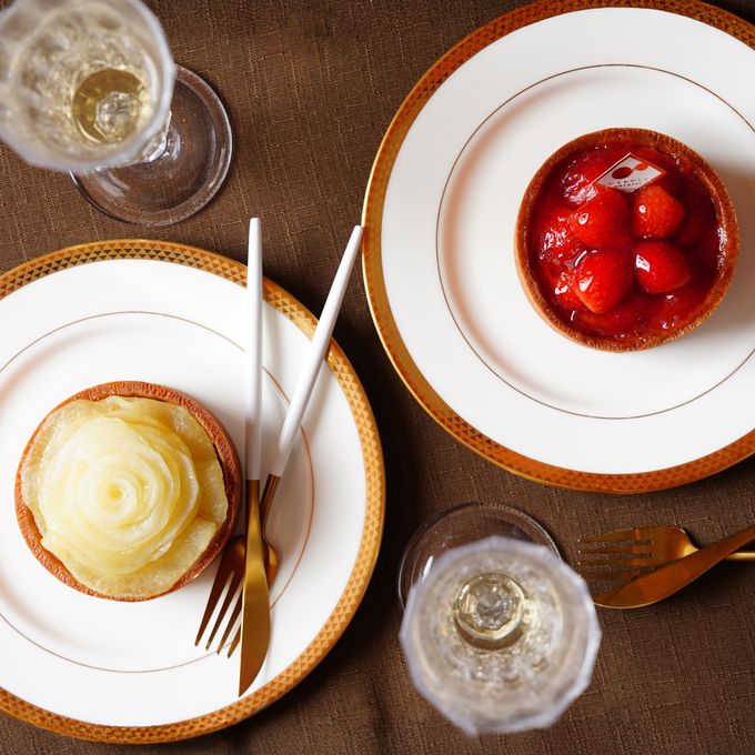 グルテンフリーフルーツタルト◆【バレンタイン限定 ミニタルト2個セット】長野県産いちご・りんご＜冷凍＞3号 9cm バレンタイン2026 1