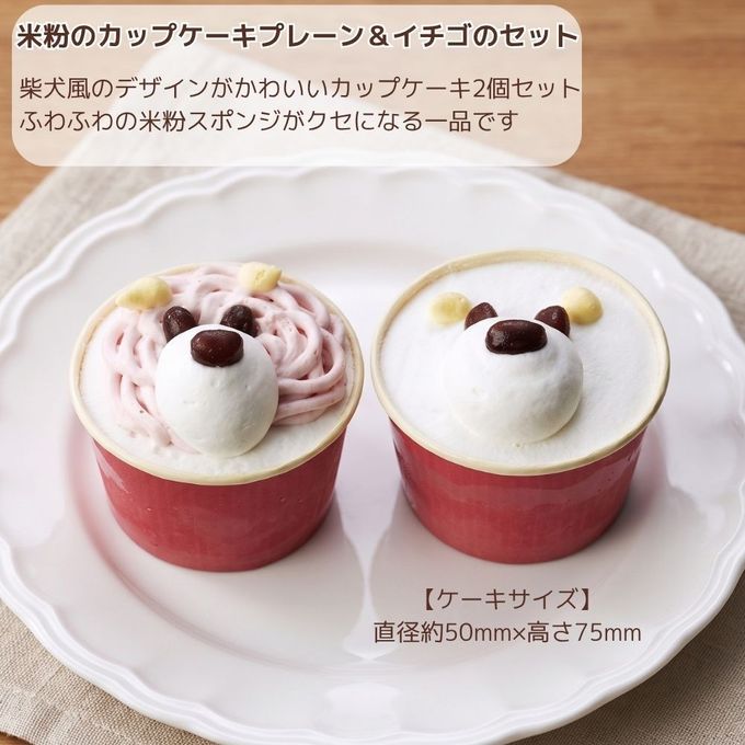 やさしいスイーツ 豆乳プレーン＆豆乳イチゴセット 小麦 乳 卵 不使用 アレルギー対応 ペットケーキ 2