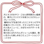 犬用 クリスマス ケーキ＆ごちそう 2点セット 愛犬と楽しむXmasケーキとXmasデリプレートのセット 7
