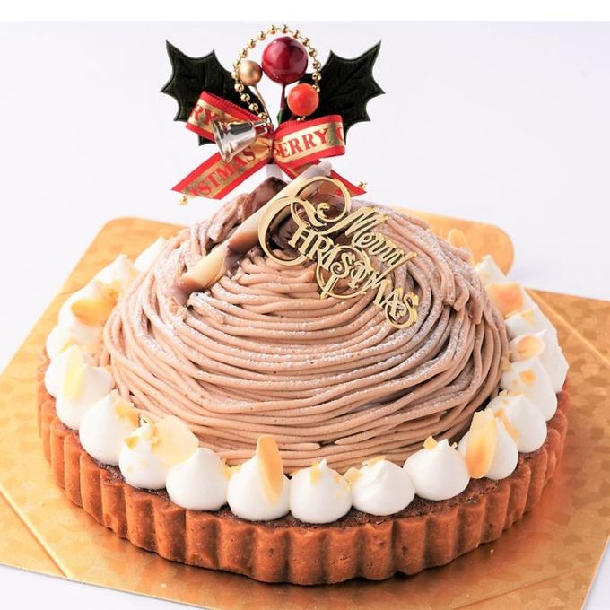 2025 クリスマスケーキ モンブランタルト ケーキ ケーキ 6号 18.0cm (6～10名様) モンブラン 1