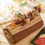 2024 クリスマスケーキ 生チョコまるごと1本 クリスマスノエル ロールケーキ クリスマスケーキ 17.0cm×8.0cm (4～8名様) 1