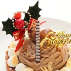 2025 クリスマスケーキ モンブランタルト ケーキ ケーキ 6号 18.0cm (6～10名様) モンブラン 2