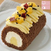 （犬猫用 cake ペットケーキ ミニロールケーキ おいも ペット用 誕生日 記念日