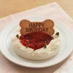 いちごのバースデーケーキ ペットケーキ 誕生日ケーキ バースデーケーキ 犬用  1