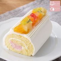犬 猫 兼用 cake ペットケーキ ミニロールケーキ フルーツ ペット用 誕生日ケーキ