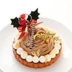 2025 クリスマスケーキ モンブランタルト ケーキ ケーキ 6号 18.0cm (6～10名様) モンブラン 3