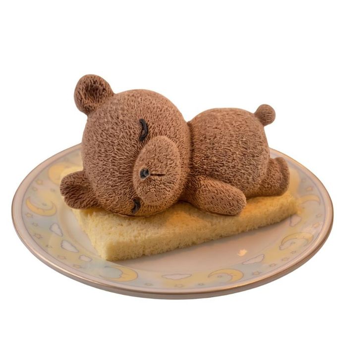 おねんねクマちゃん チョコムース スポンジのお布団ですやすや 4