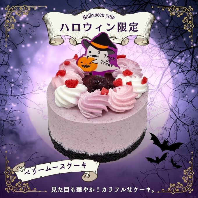 ハロウィン2025 犬用 猫用 ハロウィン ベリームースケーキ  2
