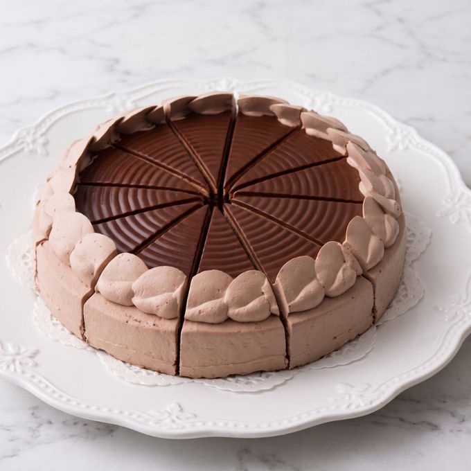 シンプルなチョコレートケーキ 7号 21.0cm 約610g 12カットタイプ 誕生日ケーキ バースデーケーキ 2