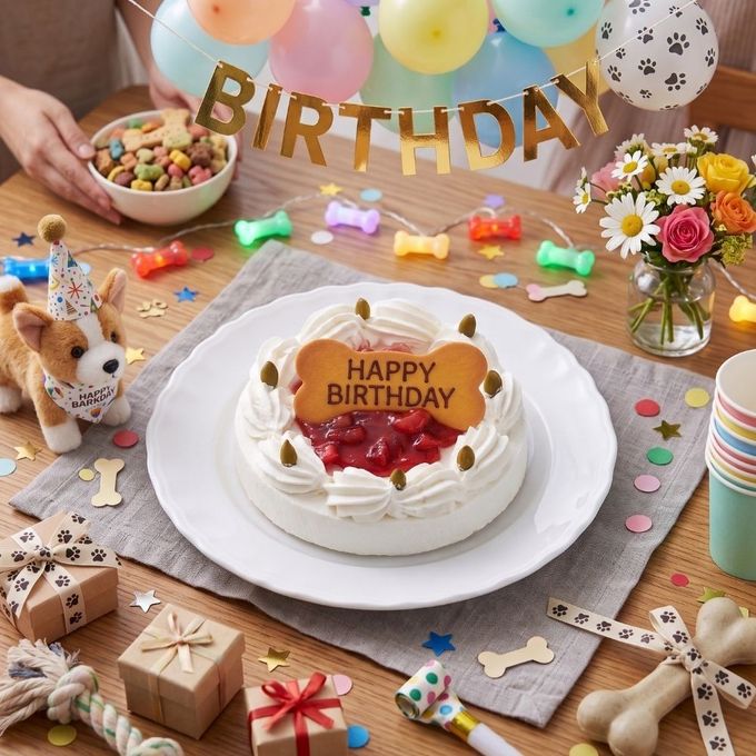 いちごのバースデーケーキ ペットケーキ 誕生日ケーキ バースデーケーキ 犬用  2