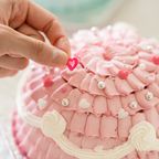 世界に一つだけ 自分で飾り付けのできる プリンセスケーキ 5号 プリティーガール/ピンク 誕生日ケーキ バースデーケーキ ひな祭り 3