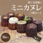 種子島粗糖の 一口ミニカヌレ6種セット（8個入） 内祝 結婚 ギフト スイーツ 御祝 御礼 出産 誕生日  2