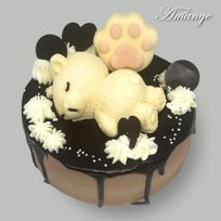 【チョコ】森のくまさんケーキ 4号（12cm）｜箱を開けた瞬間ときめく かわいい本格チョコレートケーキ