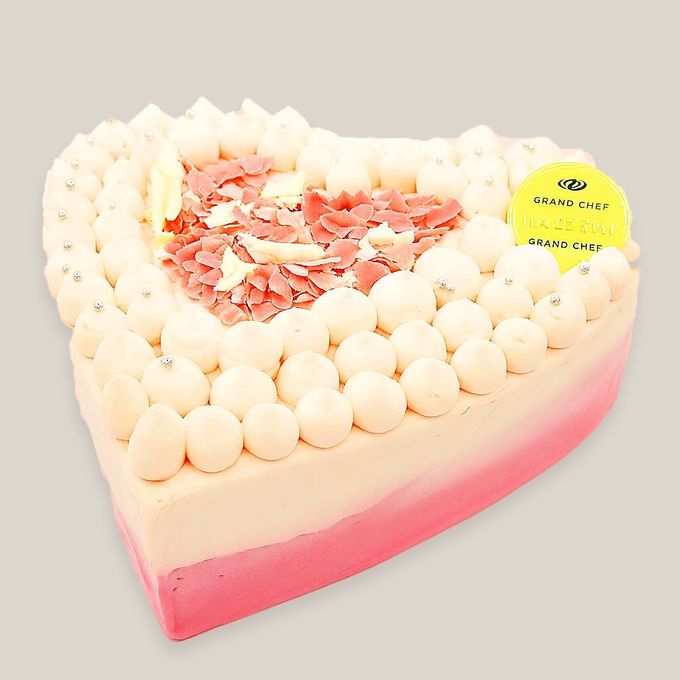 【バレンタイン限定】ハートのホワイトチョコレートケーキ 5号（5〜6名）｜ベリー香るご褒美ショコラ 2