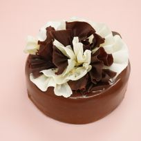 【バレンタイン限定】キャラメルショコラの生チョコショート 4号｜大人のためのフラワーショコラケーキ