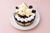 【チョコ】森のくまさんケーキ 4号（12cm）｜箱を開けた瞬間ときめく かわいい本格チョコレートケーキ 1