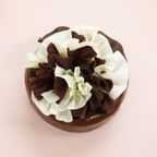【バレンタイン限定】キャラメルショコラの生チョコショート 4号｜大人のためのフラワーショコラケーキ 2