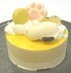 ねむねむネコと南国マンゴーのひんやりチーズケーキ（５号サイズ）幅15cm 2