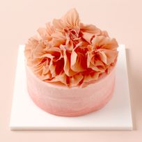 【グルテンフリー】NYチーズケーキ 4号（12cm）｜グラデーション×いちごチョコフラワー｜人気No.1