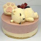 可憐なベリーのご褒美ケーキ ラズベリーレアチーズ4号 幅12cm 2