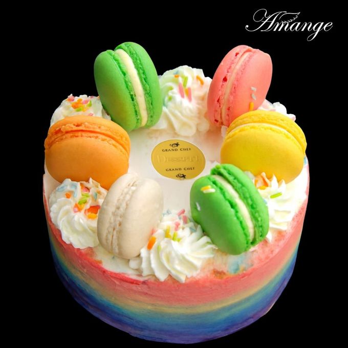 カラフルセンイルケーキ 4号｜笑顔を届ける韓国風お祝いケーキ・誕生日・ギフトに人気 1