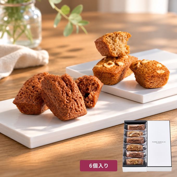 【ピエール マルコリーニ】【送料込】フィナンシェ 6個入り 焼き菓子 高級 お礼 内祝い 紙袋付き お歳暮2026 1